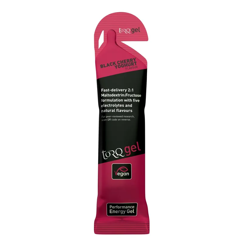 Torq Energy Gel 15x 45g - Black Cherry Yoghurt-1