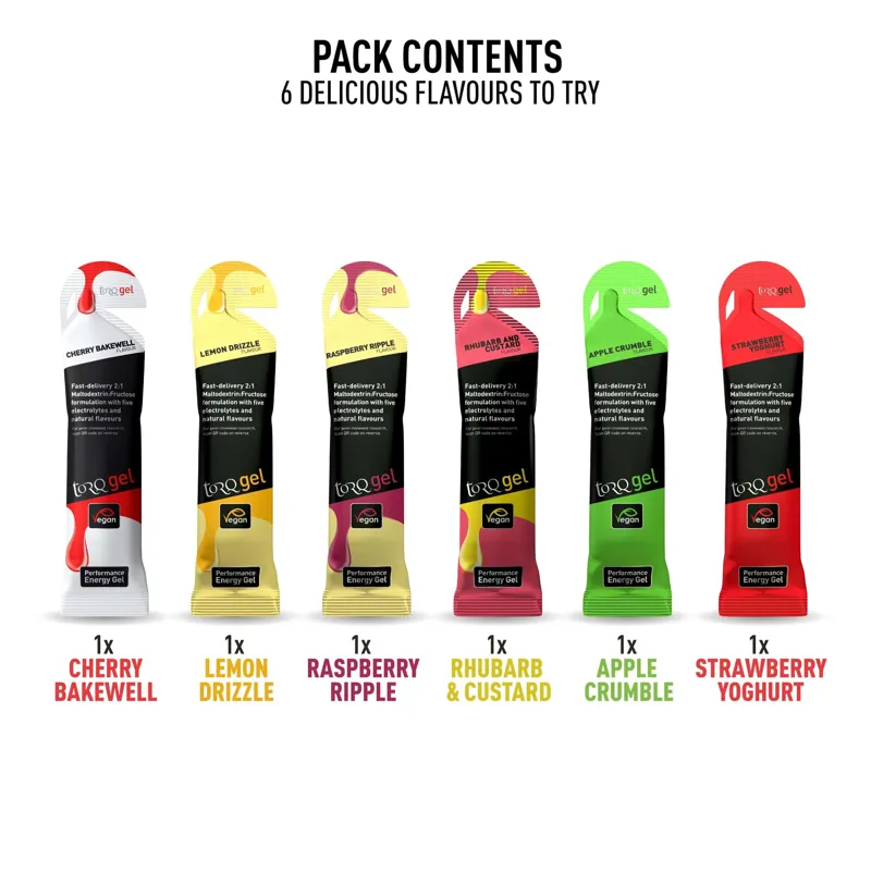 Torq 6-flavours Gel Taster Pack-1