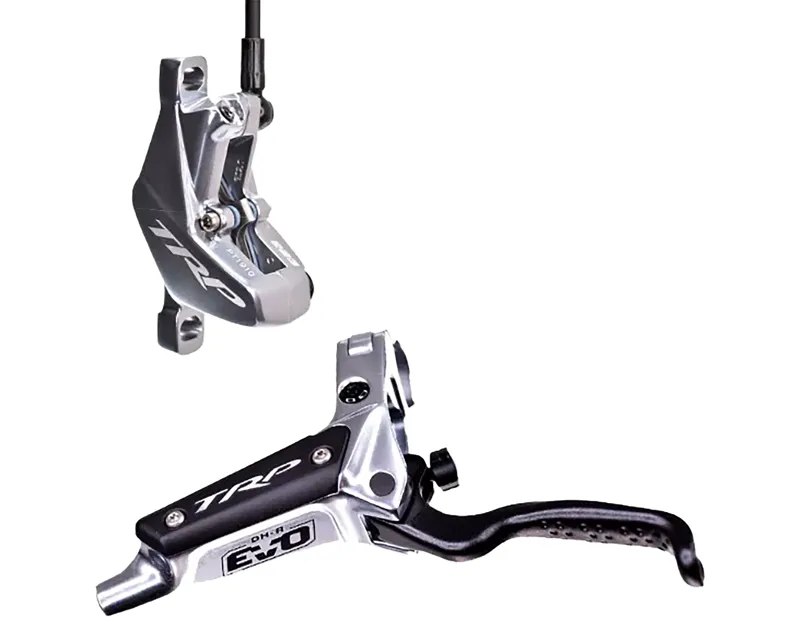 TRP DH-R Evo Hydraulic Disc Brake Set in Grey