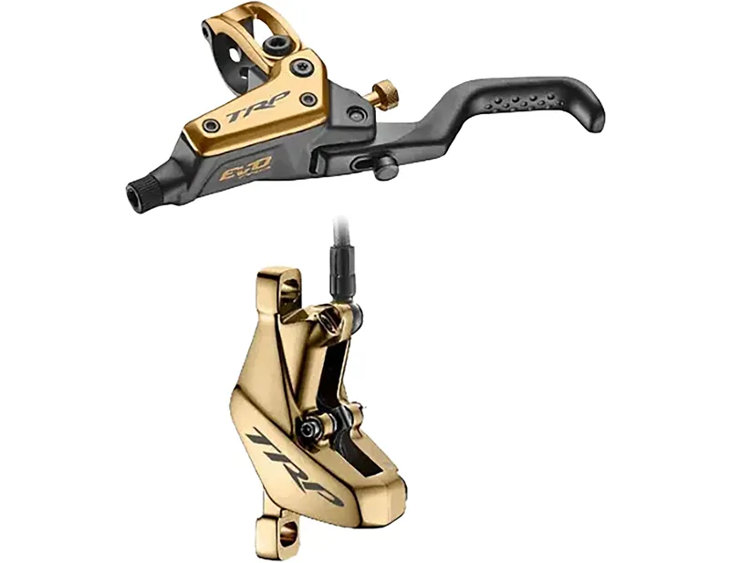Balfes Bikes Trp TRP EVO PRO Hydraulic Disc Brake Set in Gold | Free postage over £30, £10 off first order, price match & 0% finance.
