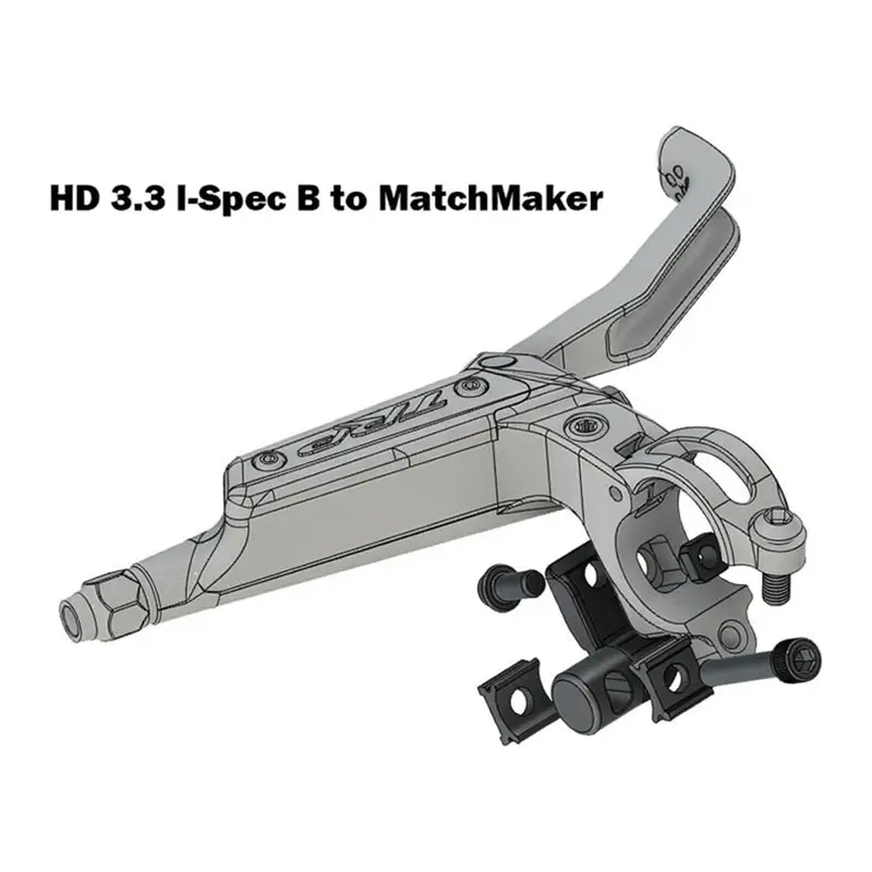 Balfes Bikes Trp TRP Shifter Adapter HD 3.3 I-Spec B To SRAM MatchMaker RH in Black | Free postage over £30, £10 off first order, price match & 0% finance.