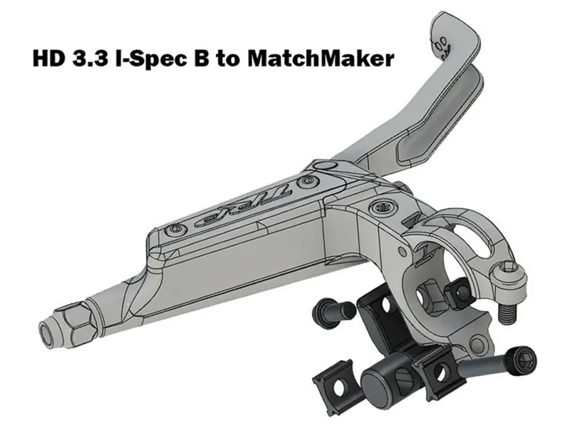 Balfes Bikes Trp TRP Shifter Adapter HD 3.7 I-Spec EV RH MMX in Black | Free postage over £30, £10 off first order, price match & 0% finance.