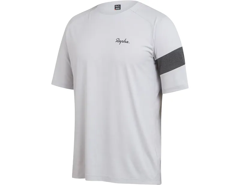 Rapha Trail Technical T-Shirt in Light Grey/Black-2