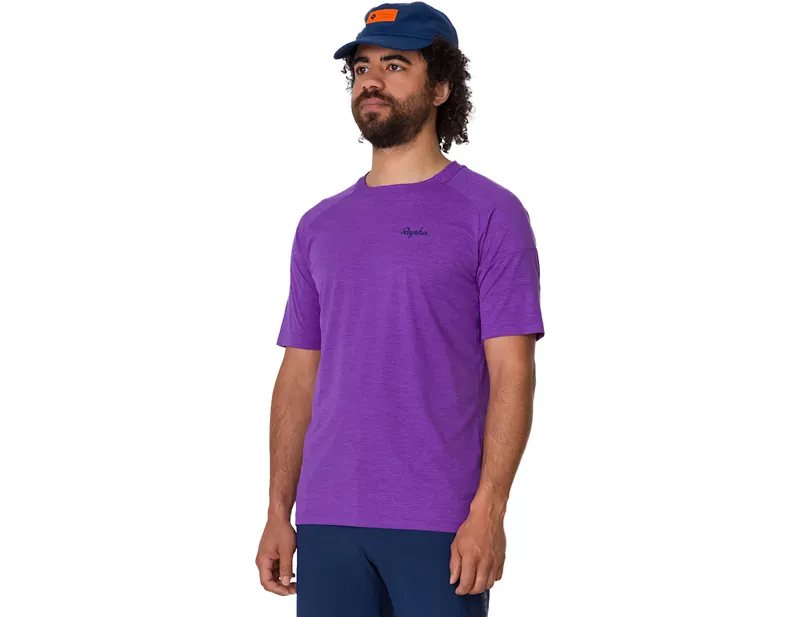 Rapha Trail Technical T-Shirt in Ultraviolet/Marine Blue-4