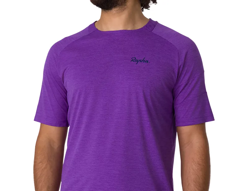 Rapha Trail Technical T-Shirt in Ultraviolet/Marine Blue-2