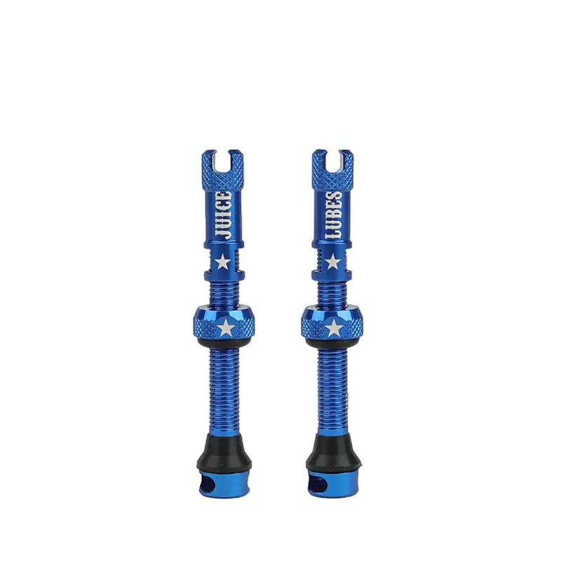 Balfes Bikes Juice Lubes Tubeless Valves 48mm in Blue | Free postage over £30, £10 off first order, price match & 0% finance.