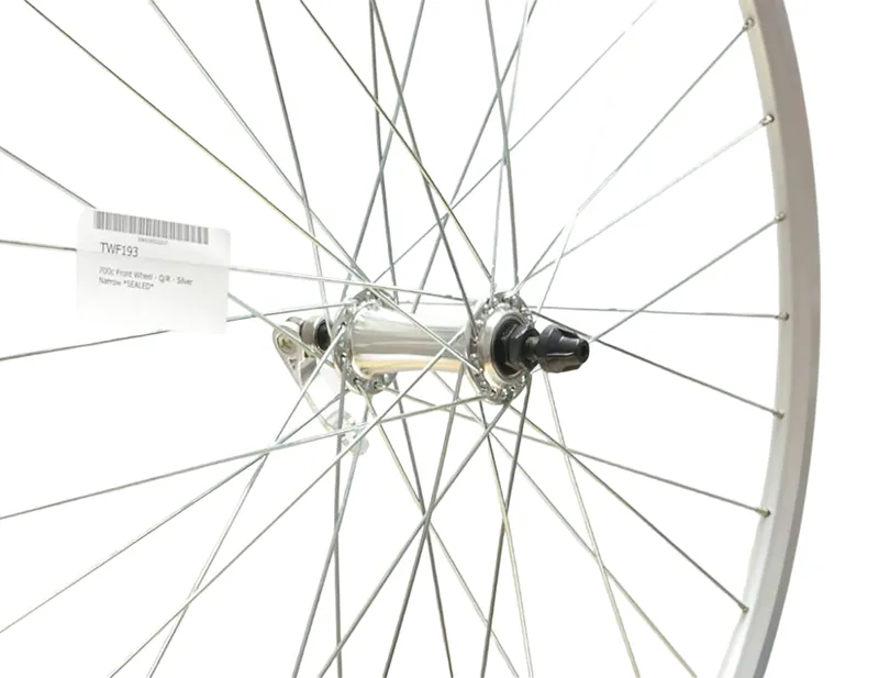Balfes Bikes Cycle Division 700c QR Front Road Wheel Narrow Rim in Silver | Free postage over £30, £10 off first order, price match & 0% finance.