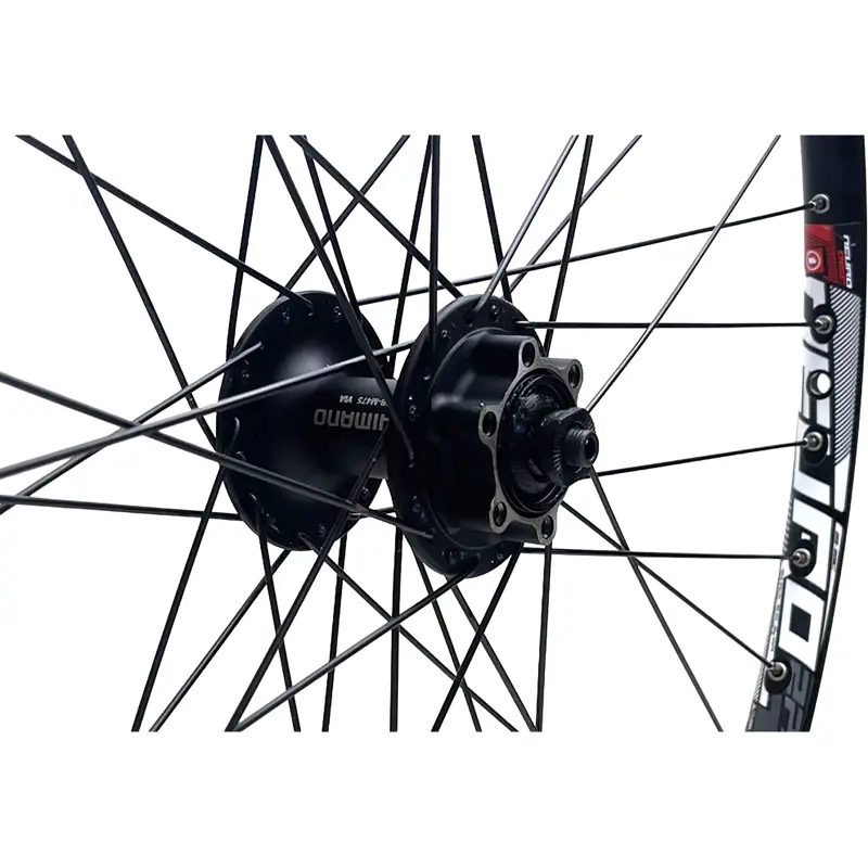 Balfes Bikes Cycle Division 27.5 inch Front MTB Wheel Shimano Deore HB-M475 Disc Hub in black | Free postage over £30, £10 off first order, price match & 0% finance.