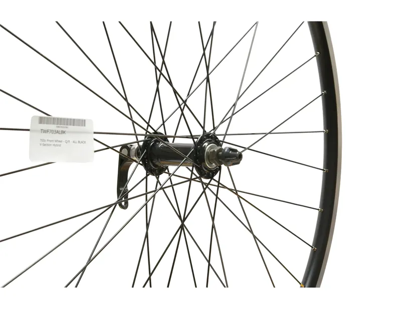 Cycle Division 700c QR Rim Brake  V-section Front Wheel in Black