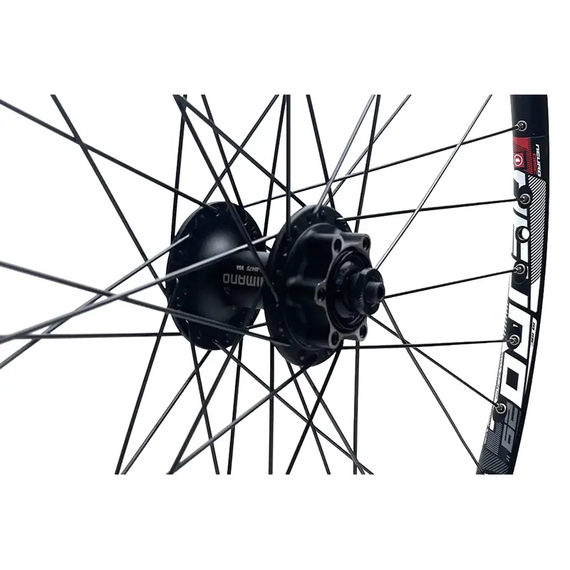 Balfes Bikes Cycle Division 29 inch Front MTB Wheel Shimano Deore HB-M475 Disc Hub in black | Free postage over £30, £10 off first order, price match & 0% finance.