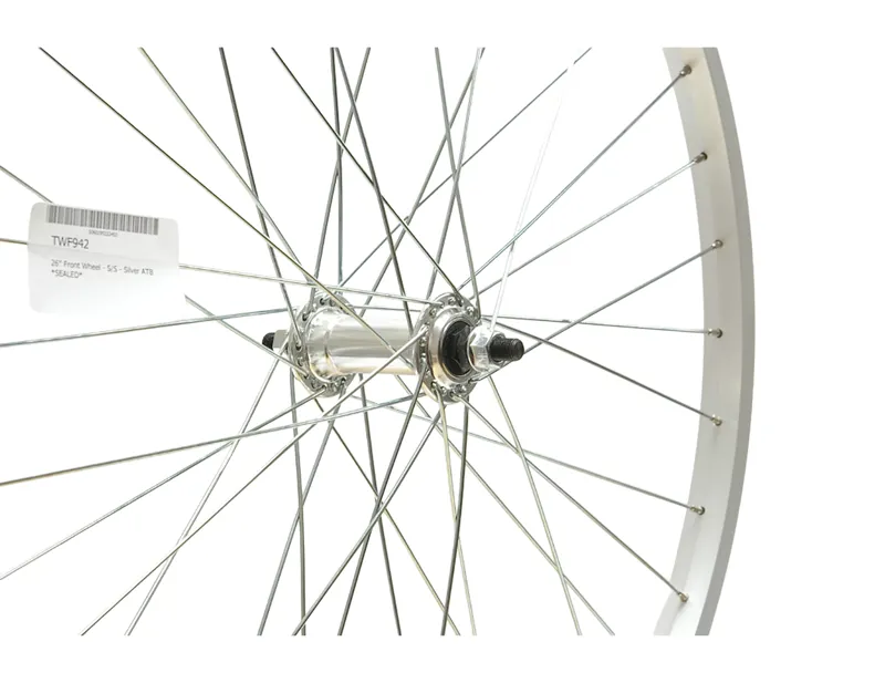 Cycle Division 26 inch ATB FRONT WHEEL  S/S in SILVER