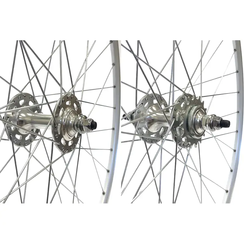 Balfes Bikes Cycle Division 700c Track Wheelset Sealed Bearing Flip-Flop Hubs in Silver | Free postage over £30, £10 off first order, price match & 0% finance.