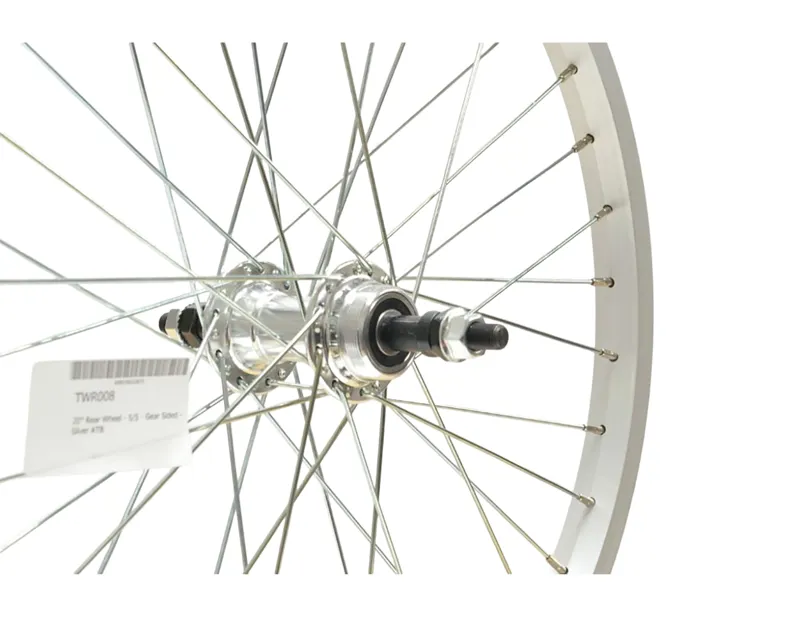 Balfes Bikes Cycle Division Singlespeed Rear Wheel 20 inch x 1.75 in Silver | Free postage over £30, £10 off first order, price match & 0% finance.