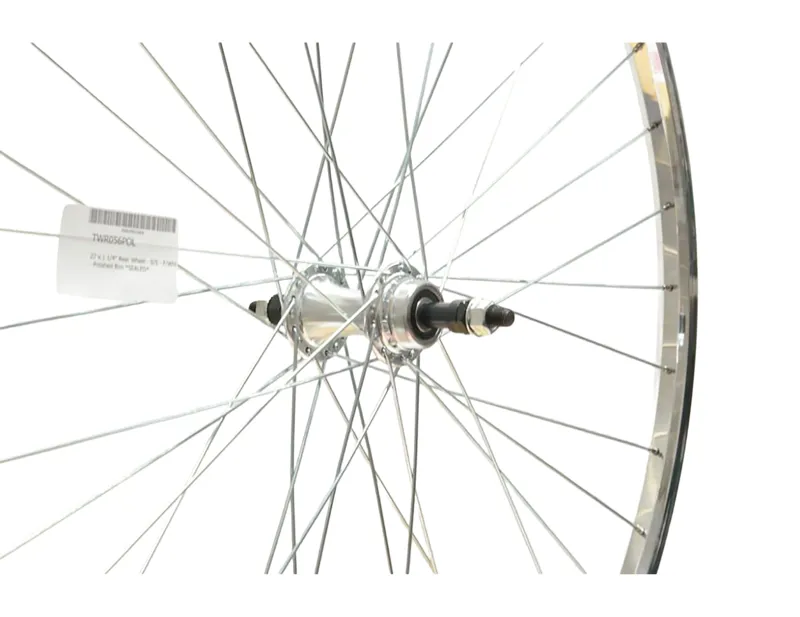 Cycle Division Vintage 27x1 1/4 inch 7spd Freewheel Rear Wheel in Silver