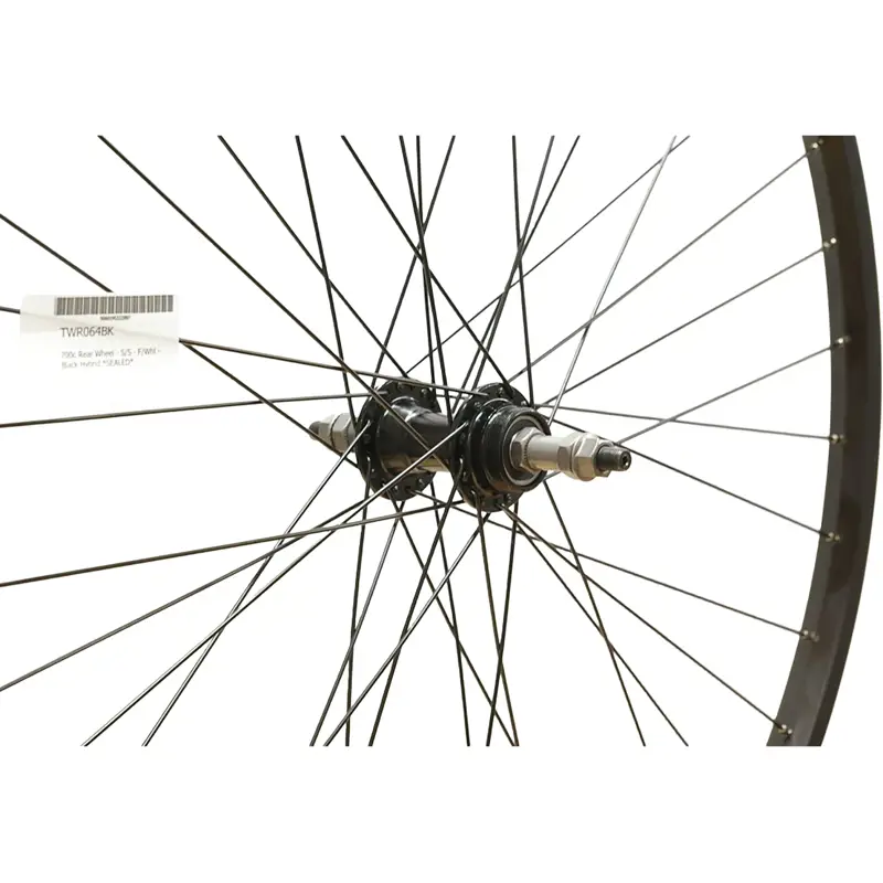 Balfes Bikes Balfe's Bikes Cycle Division 700c Rear Hybrid Wheel Solid Axle Freewheel in Black | Free postage over £30, £10 off first order, price match & 0% finance.