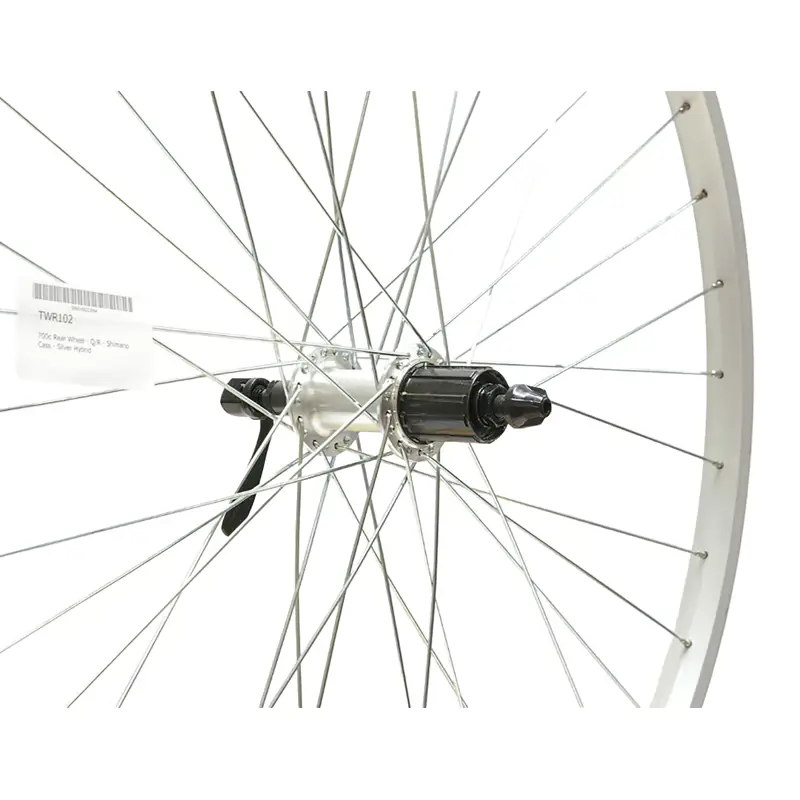 Balfes Bikes Cycle Division 700c Hybrid Quick Release Rear Wheel in Silver | Free postage over £30, £10 off first order, price match & 0% finance.