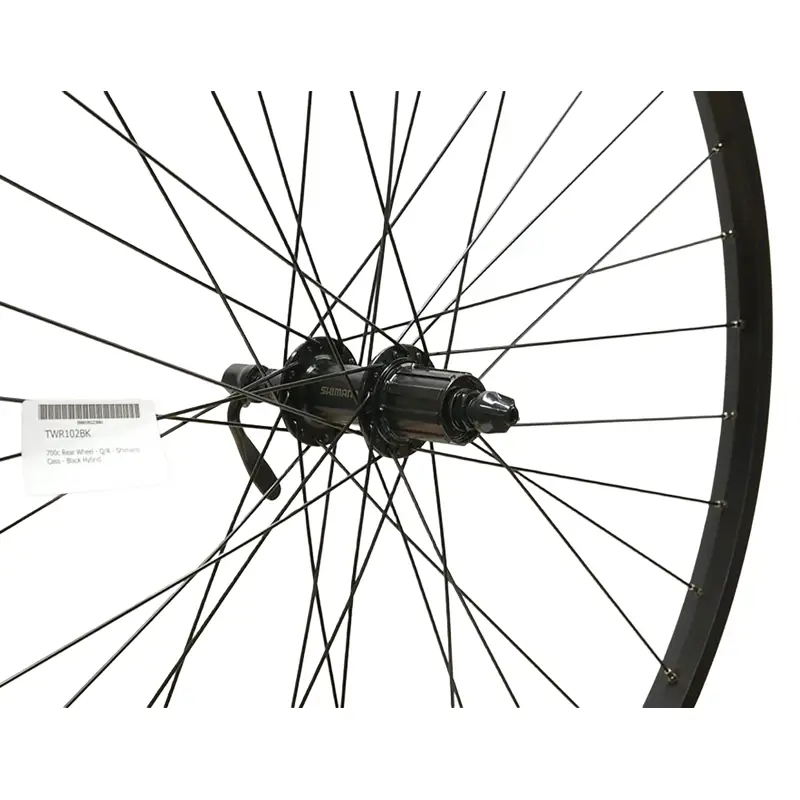 Balfes Bikes Cycle Division 700c QR Rear Hybrid Wheel - Cassette - in Black | Free postage over £30, £10 off first order, price match & 0% finance.