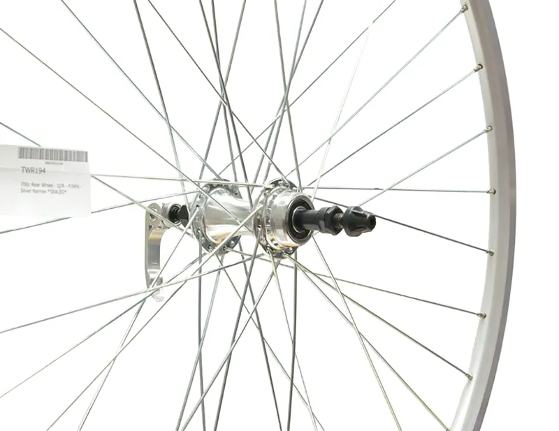 Cycle Division 700c QR Rear Road Wheel Freewheel Narrow Rim in Silver 