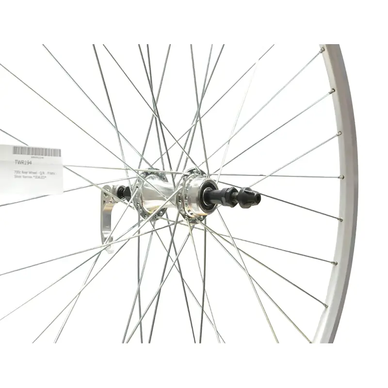 Balfes Bikes Cycle Division 700c QR Rear Road Wheel Freewheel Narrow Rim in Silver | Free postage over £30, £10 off first order, price match & 0% finance.