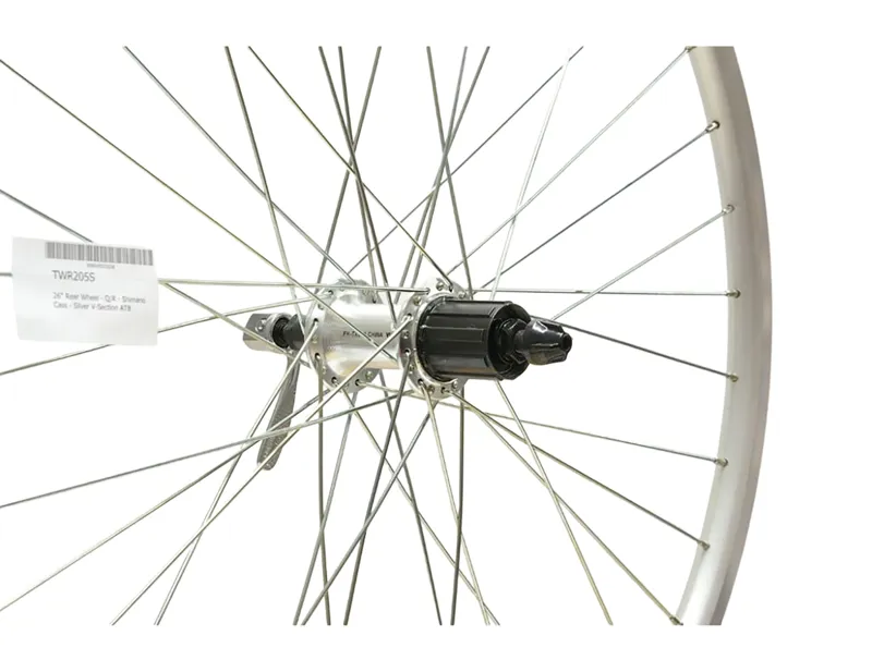 Balfes Bikes Cycle Division Quick Release V-Section ATB 26in Rear Wheel in Silver | Free postage over £30, £10 off first order, price match & 0% finance.