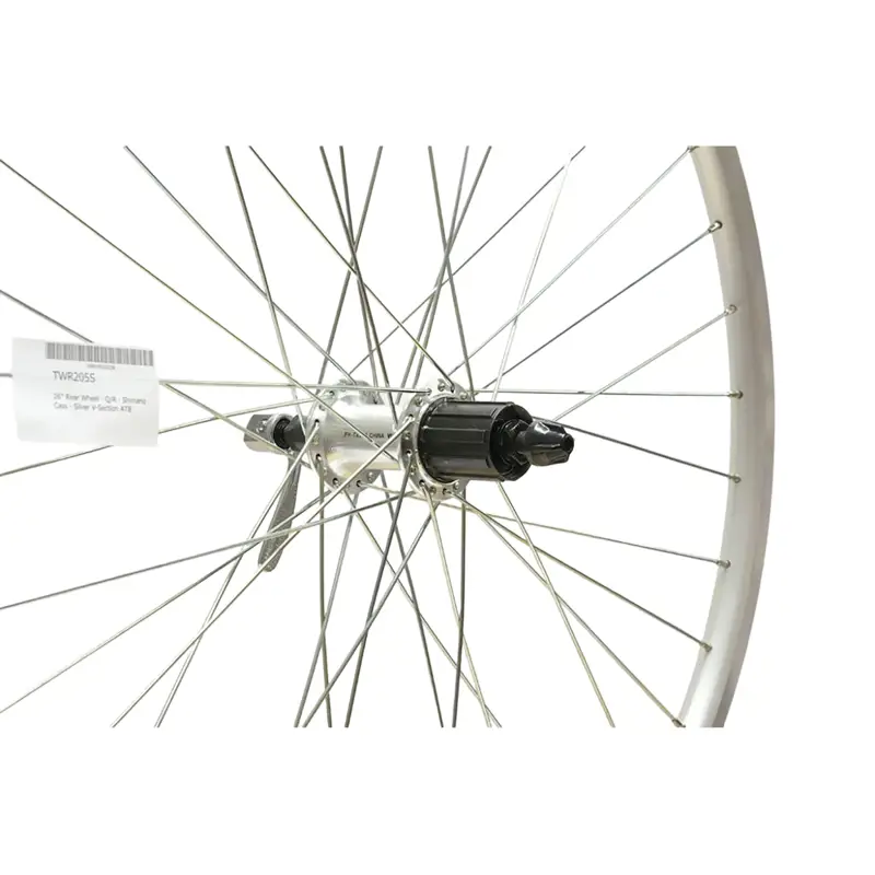 Balfes Bikes Cycle Division Quick Release V-Section ATB 26in Rear Wheel in Silver | Free postage over £30, £10 off first order, price match & 0% finance.