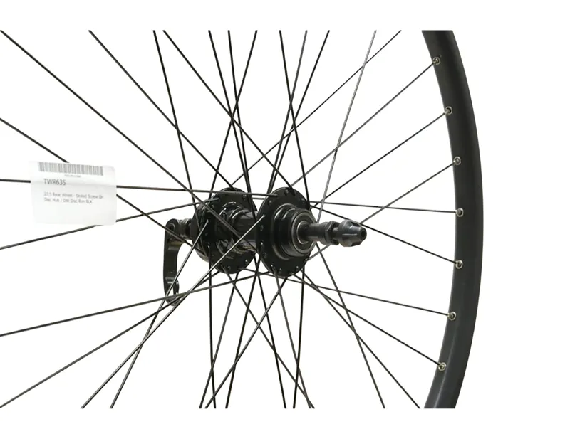 Balfes Bikes Cycle Division 27.5 Sealed QR Screw-On 6-Bolt Rear Disc Wheel in Black | Free postage over £30, £10 off first order, price match & 0% finance.