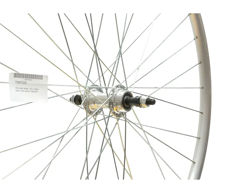 Cycle Division V-Sec Hybrid 700c Freewheel Rear Wheel in Silver