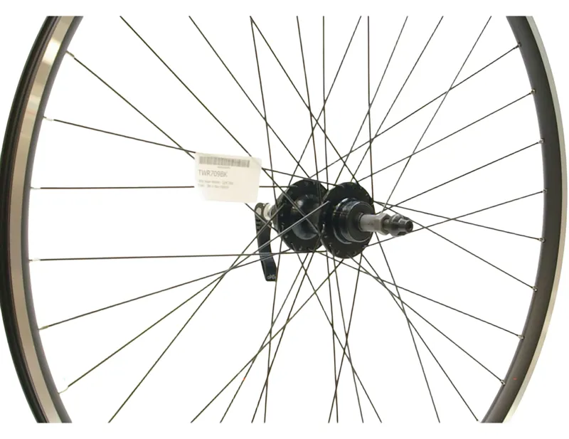 Cycle Division 700c Hybrid Rear Wheel Q/R Disc F/Wh V-Sec in Black