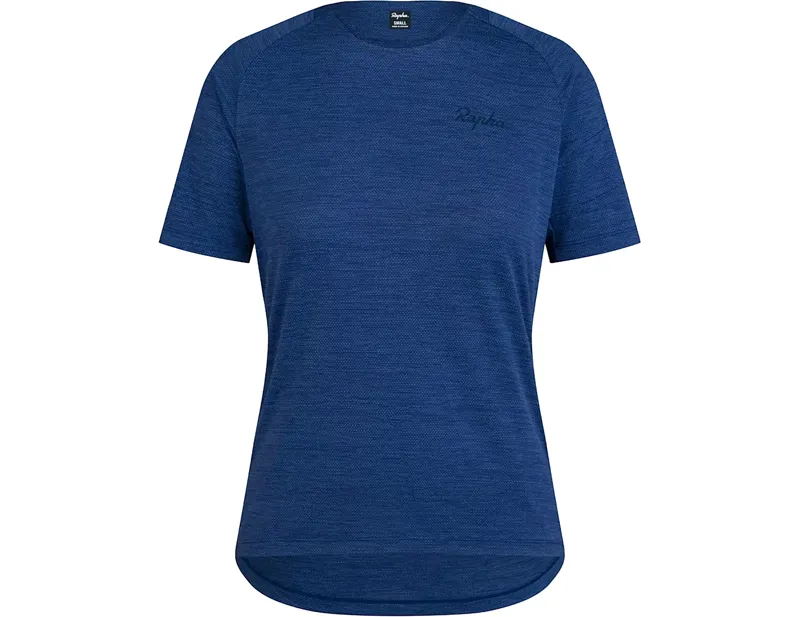 Rapha Women's Trail Technical T-Shirt in Navy/Marine Blue
