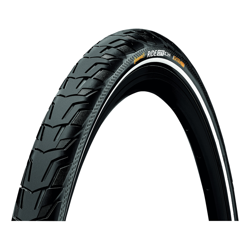 Balfes Bikes Continental Ride City Reflex Wire Bead 700X32c Tyre in Black | Free postage over £30, £10 off first order, price match & 0% finance.