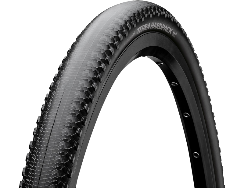 Balfes Bikes Continental Terra Hardpack ShieldWall Foldable Gravel 700x50C Tyre in Black/Black | Free postage over £30, £10 off first order, price match & 0% finance.