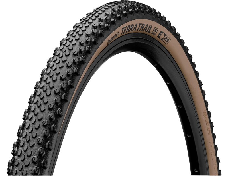 Balfes Bikes Continental Terra Trail ShieldWall Gravel 700x38C Tyre Foldable Skin in Black/Brown | Free postage over £30, £10 off first order, price match & 0% finance.