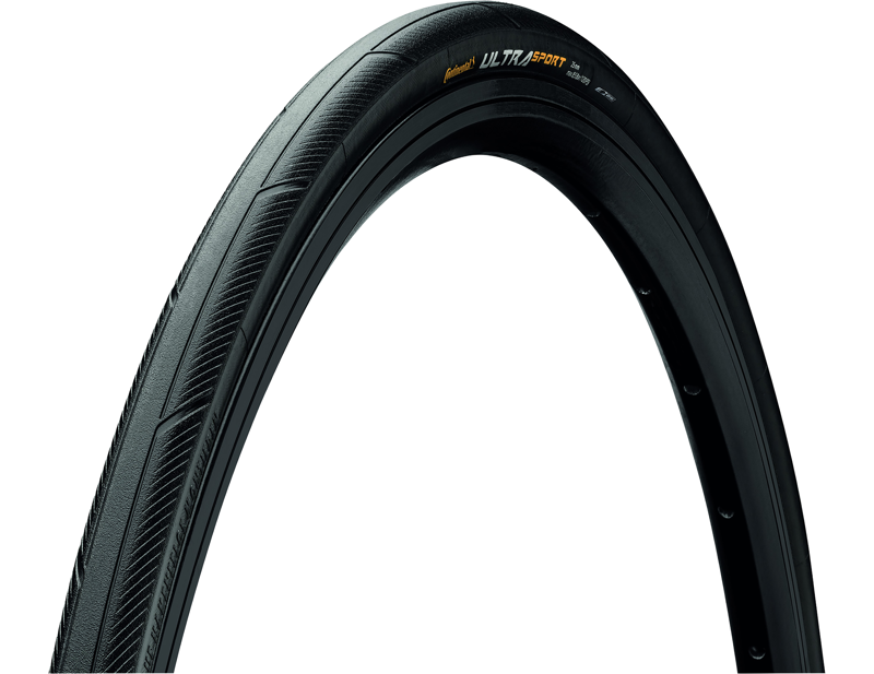 Continental Ultra Sport III 700x23C Road Tyre Foldable PureGrip Compound in Black/Black