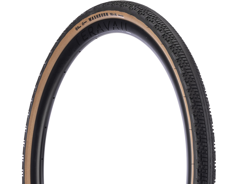 Teravail Washburn 700c Light and Supple Gravel Tyre in Tan