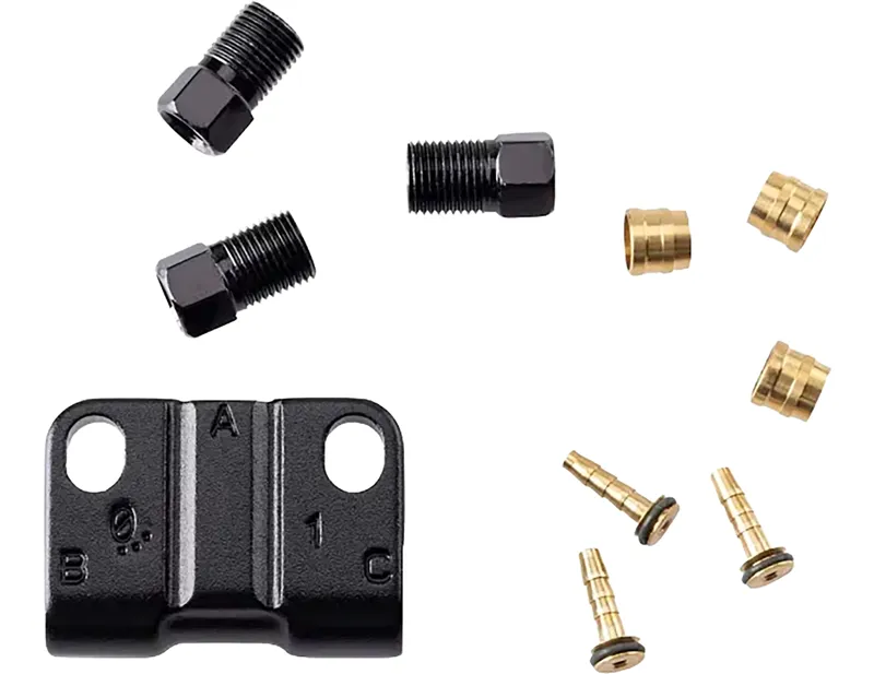 Balfes Bikes Tektro Hose Connector for Twin Hydraulic Disc Brakes in Black | Free postage over £30, £10 off first order, price match & 0% finance.