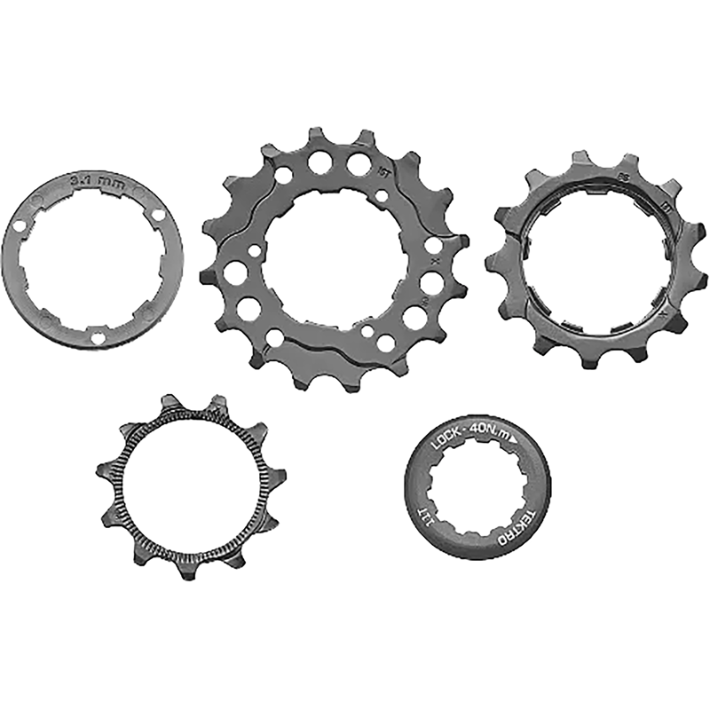 Balfes Bikes Tektro 8 Speed Cassette Sprockets in Silver | Free postage over £30, £10 off first order, price match & 0% finance.