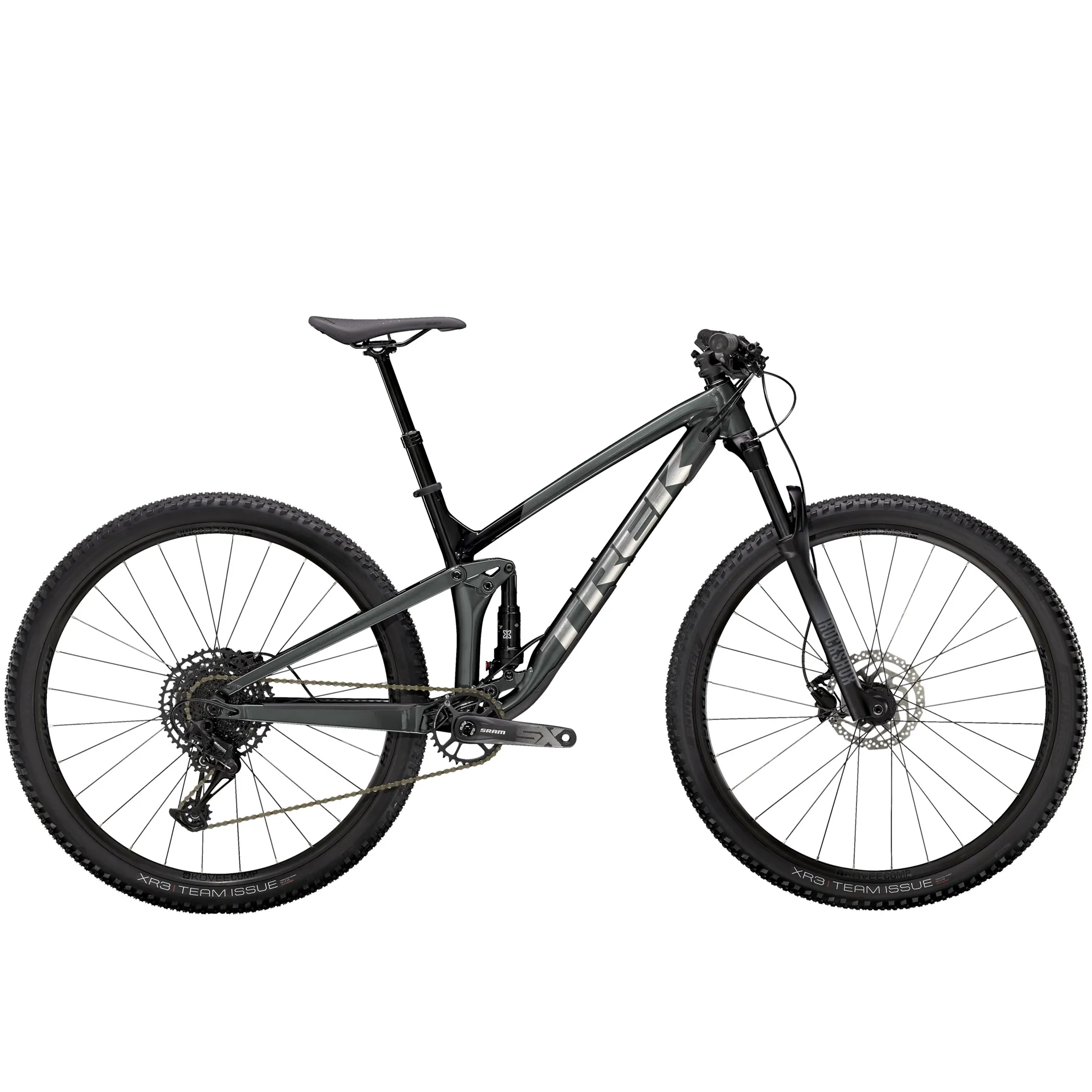 Trek Top Fuel SX 29 Full Suspension Mountain Bike 2021 in Grey
