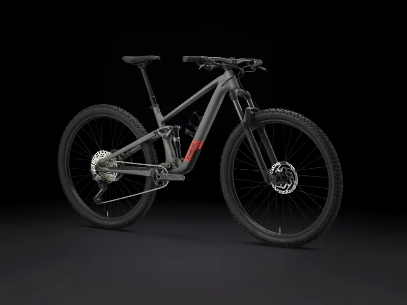 Trek Top Fuel 5 Gen 4 Full Suspension Mountain Bike 2025 in Mercury Grey-1