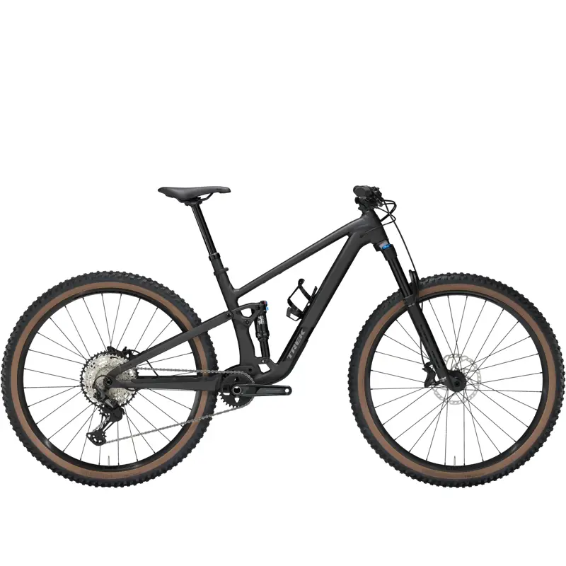 Balfes Bikes Trek Top Fuel 8 Gen 4 Full Suspension Mountain Bike 2026 in Dark Web Black | Free postage over £30, £10 off first order, price match & 0% finance.