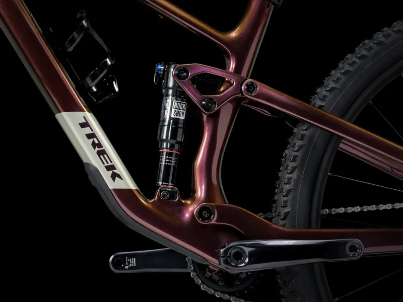 Trek Top Fuel 9.8 XT Gen 4 Full Suspension Mountain Bike 2025 in Axinite Flip Purple-4