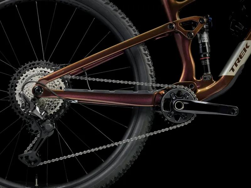 Trek Top Fuel 9.8 XT Gen 4 Full Suspension Mountain Bike 2025 in Axinite Flip Purple-5