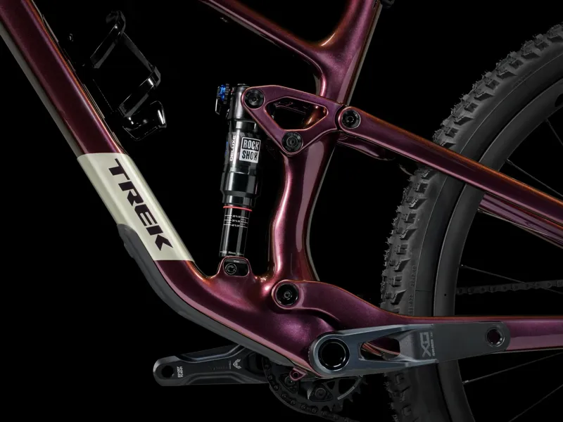 Trek Top Fuel 9.9 X0 AXS Gen 4 Full Suspension Mountain Bike 2025 in Axinite Flip Purple-4