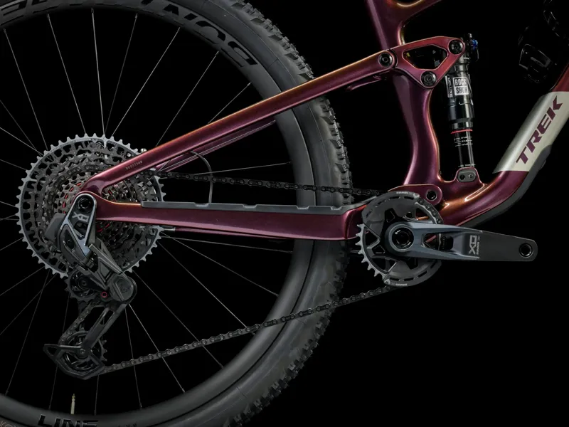 Trek Top Fuel 9.9 X0 AXS Gen 4 Full Suspension Mountain Bike 2025 in Axinite Flip Purple-5