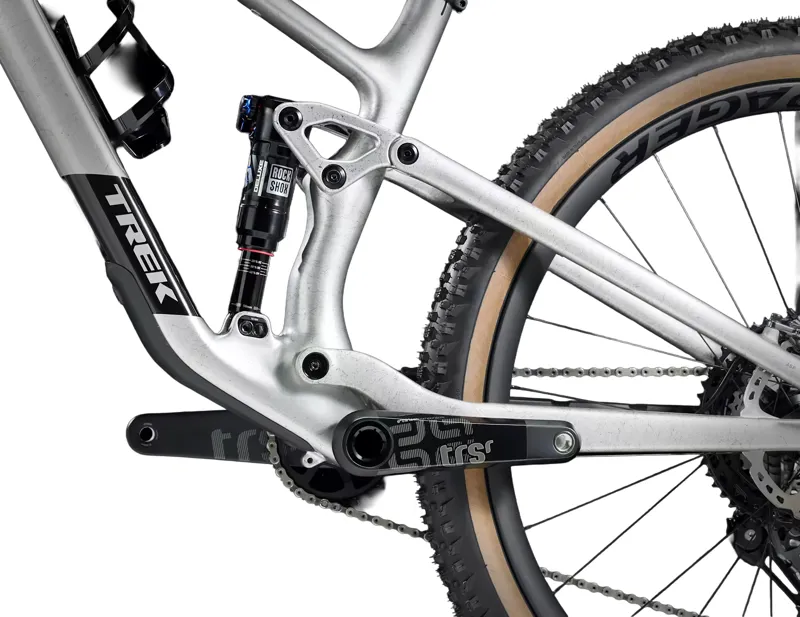 Trek Top Fuel 9.9 XTR Gen 4 Full Suspension Mountain Bike 2025 in Lunar Silver-4