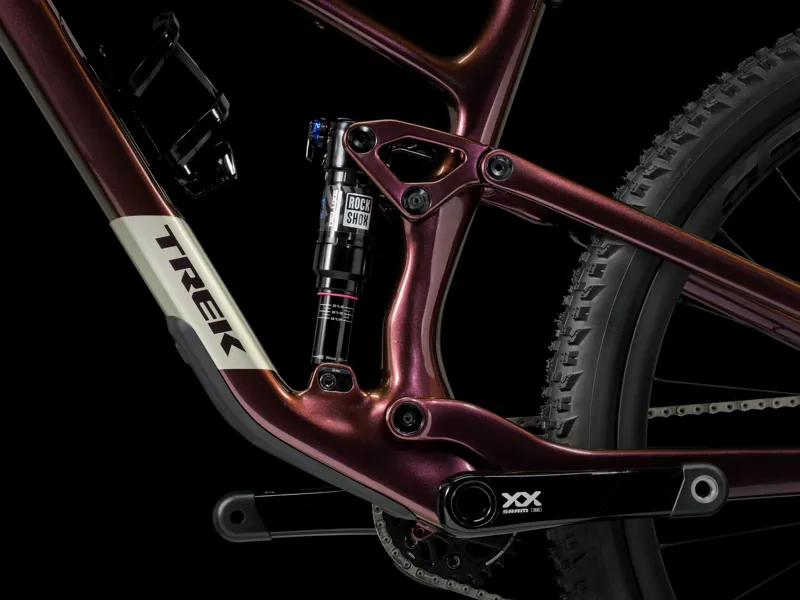 Trek Top Fuel 9.9 XX AXS Gen 4 Full Suspension Mountain Bike 2025 in Axinite Flip Purple-4