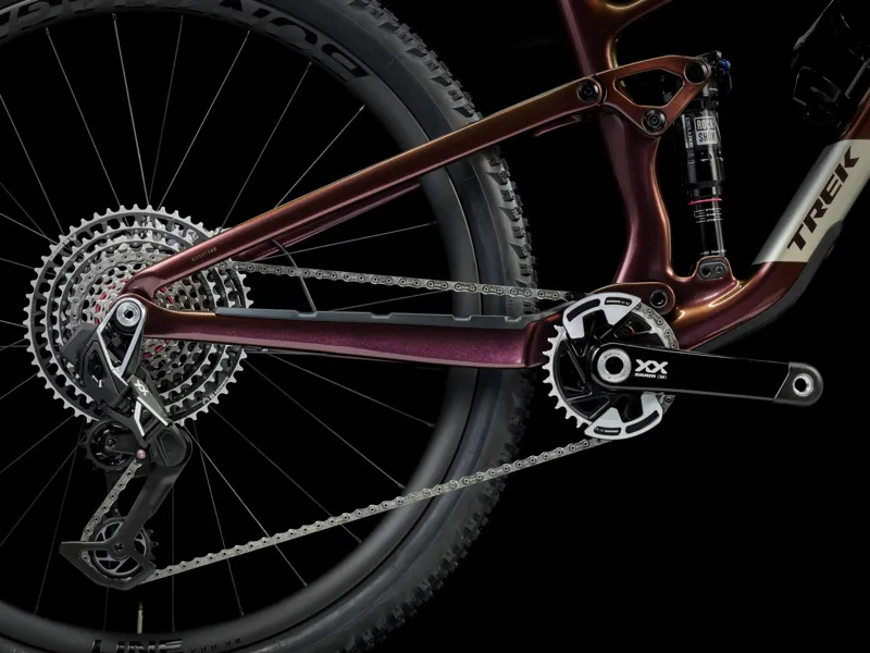 Trek Top Fuel 9.9 XX AXS Gen 4 Full Suspension Mountain Bike 2025 in Axinite Flip Purple-5