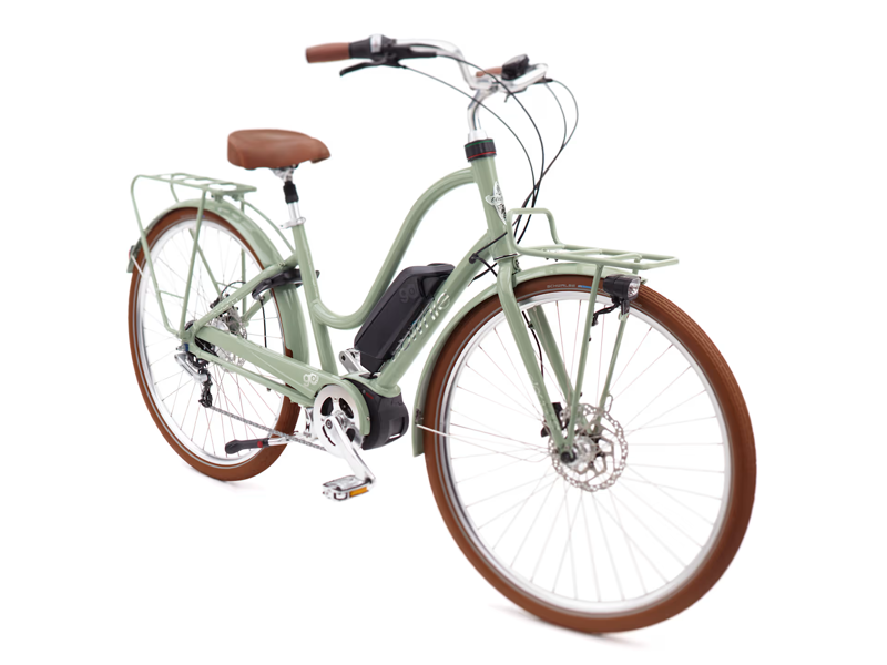 Electra Townie Commute Go 5i Step Thru Med Electric Bike 2025 in Green-1