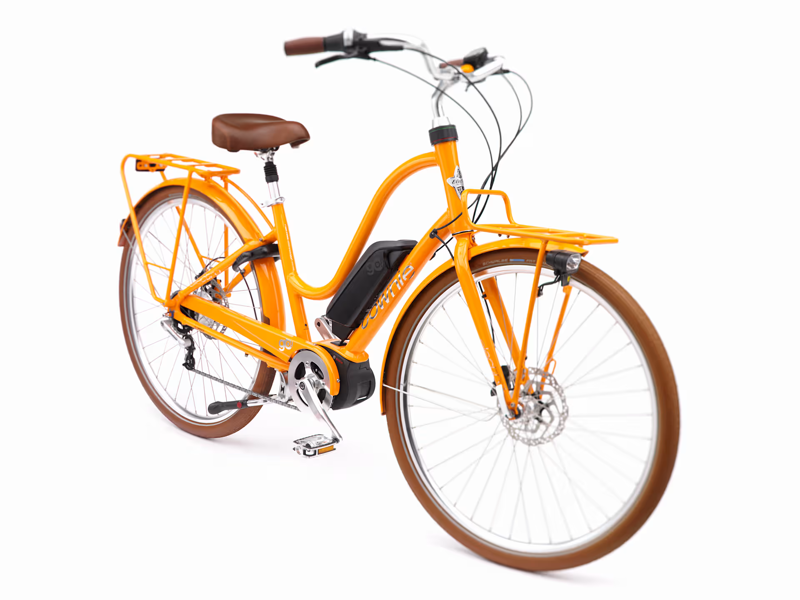 Electra Townie Commute Go 5i Step Thru Med Electric Bike 2025 in Orange-1