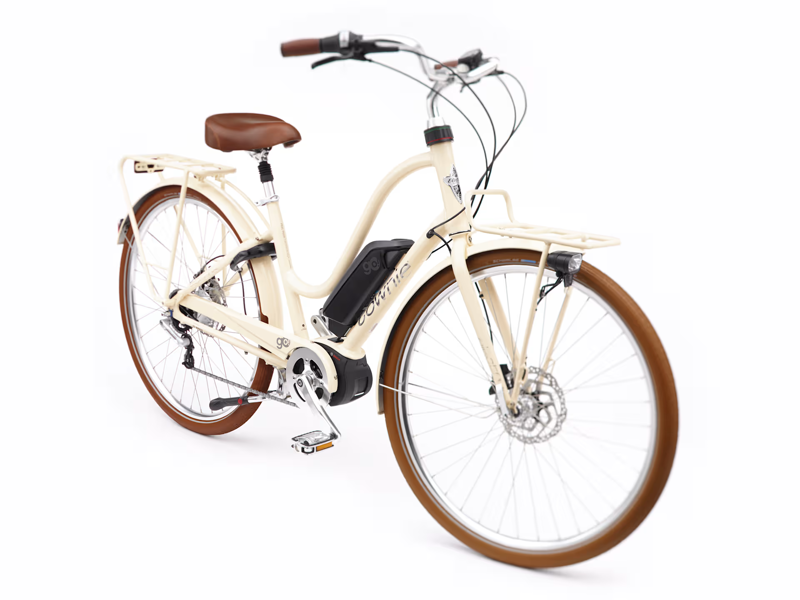 Electra Townie Commute Go 5i Step Thru Med Electric Bike 2025 in Beige-1