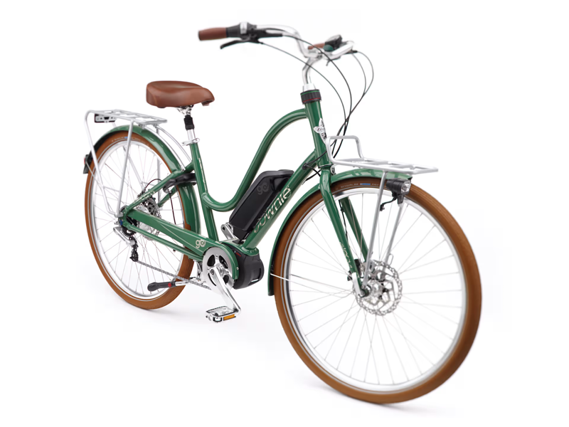 Electra Townie Commute Go 5i Step Thru Med Electric Bike 2025 in Green-1
